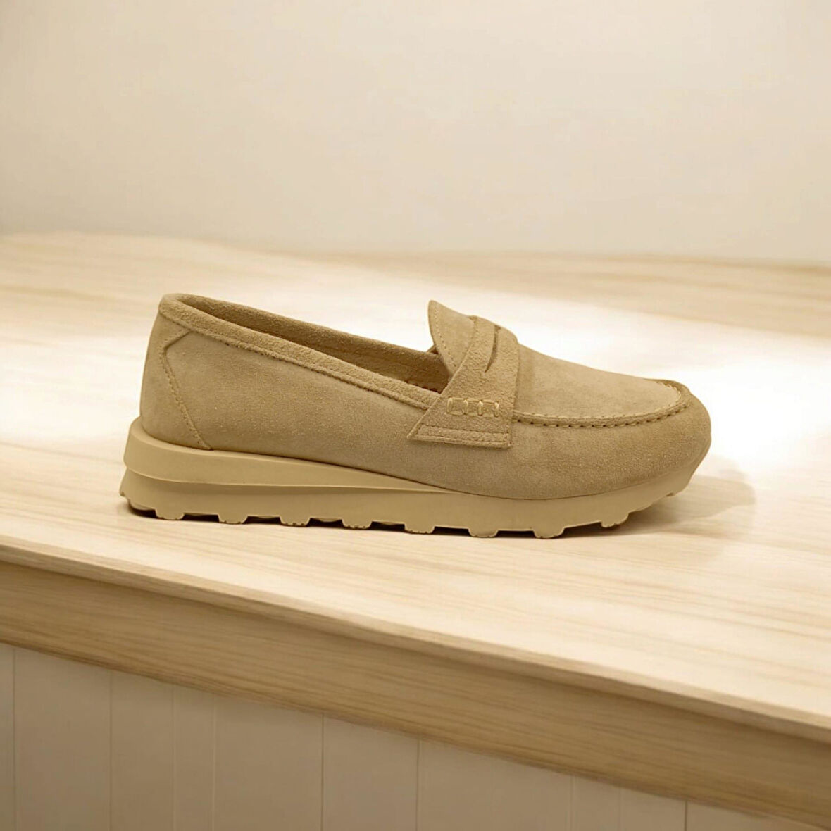 Carle Bej Süet Günlük Ayakkabı