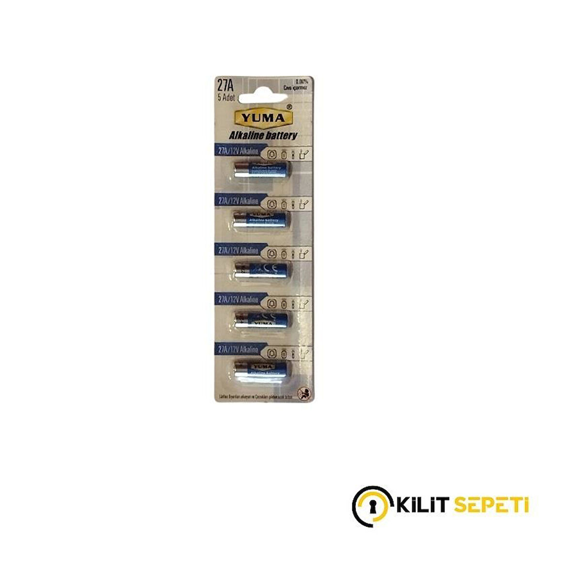 Yuma 12V Alkalin Pil 27A