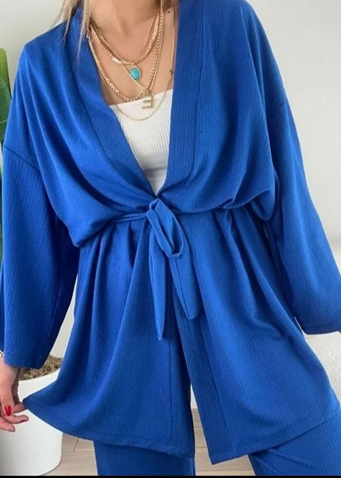Bürümcük Kumaş Kimono Takım