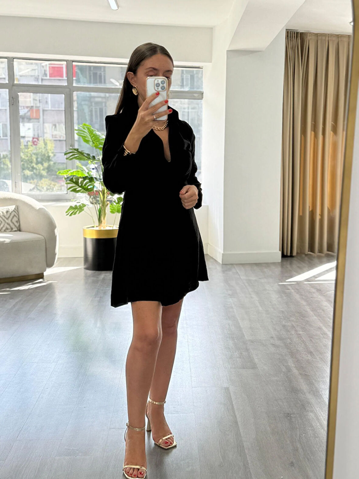 Kruvaze Kapamalı Elbise