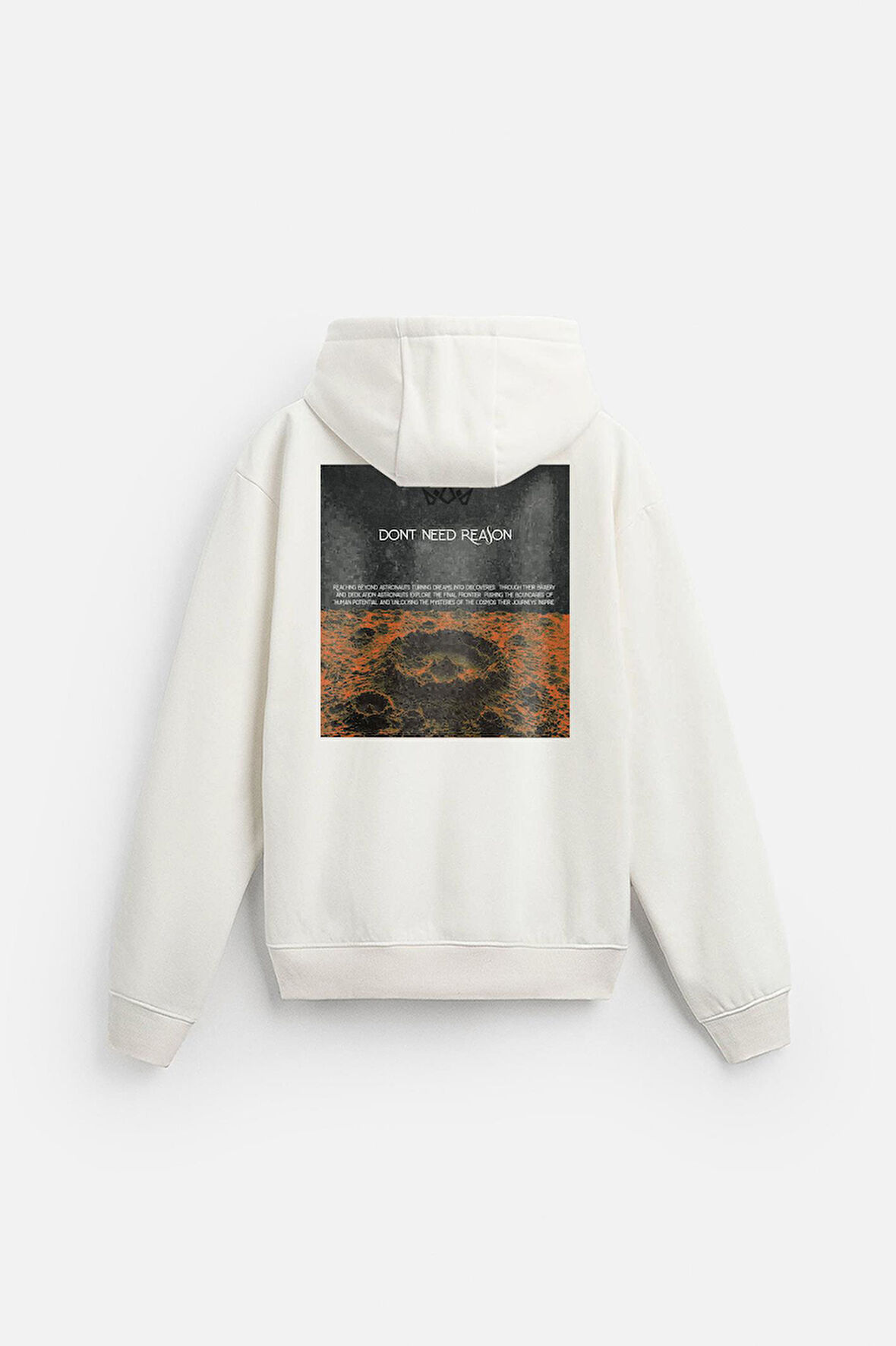 Kapuşonlu Dont Need Reason Baskılı Sweatshirt
