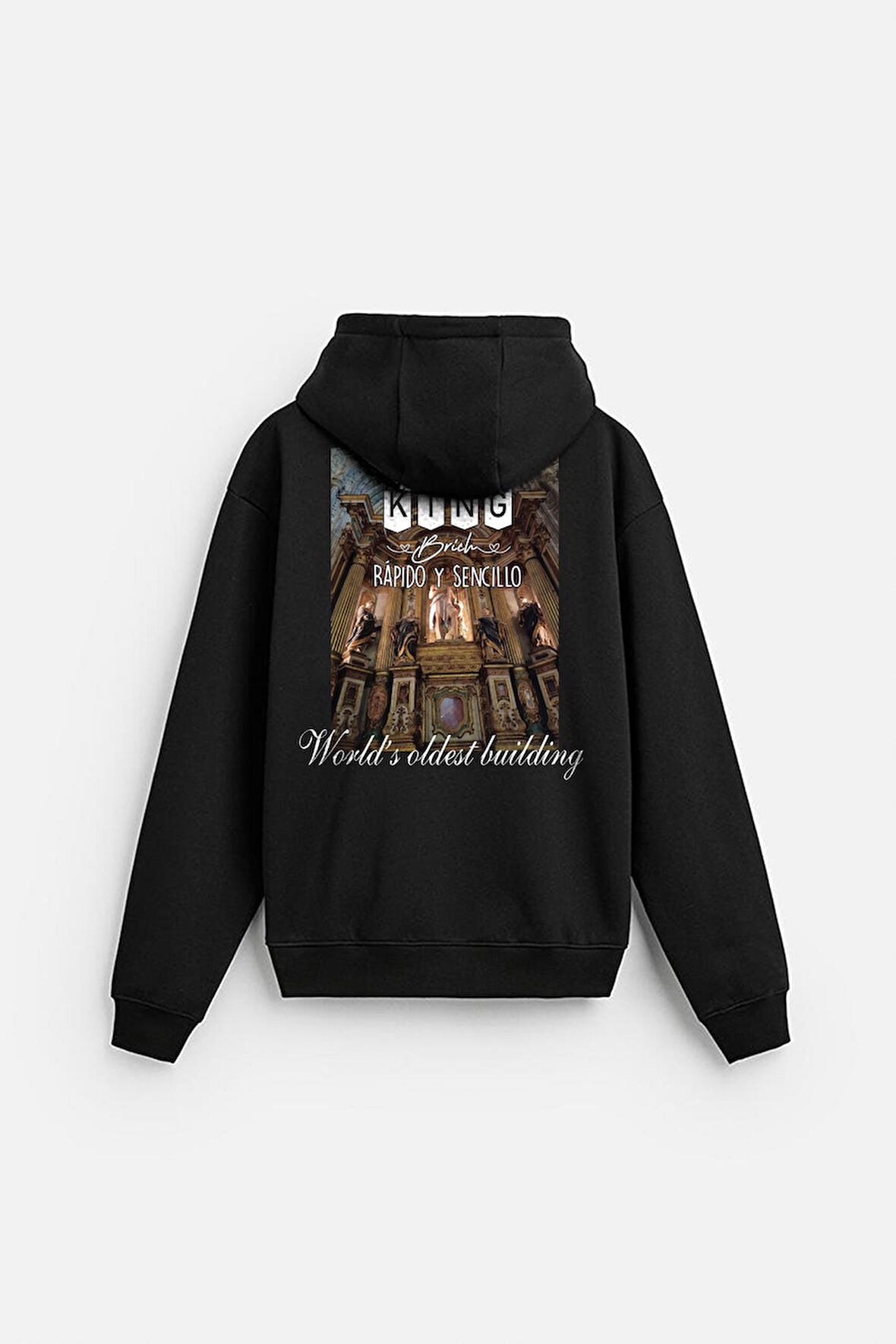 Kapuşonlu Rapido Y Sencıllo Baskılı Oversize Hoodie 