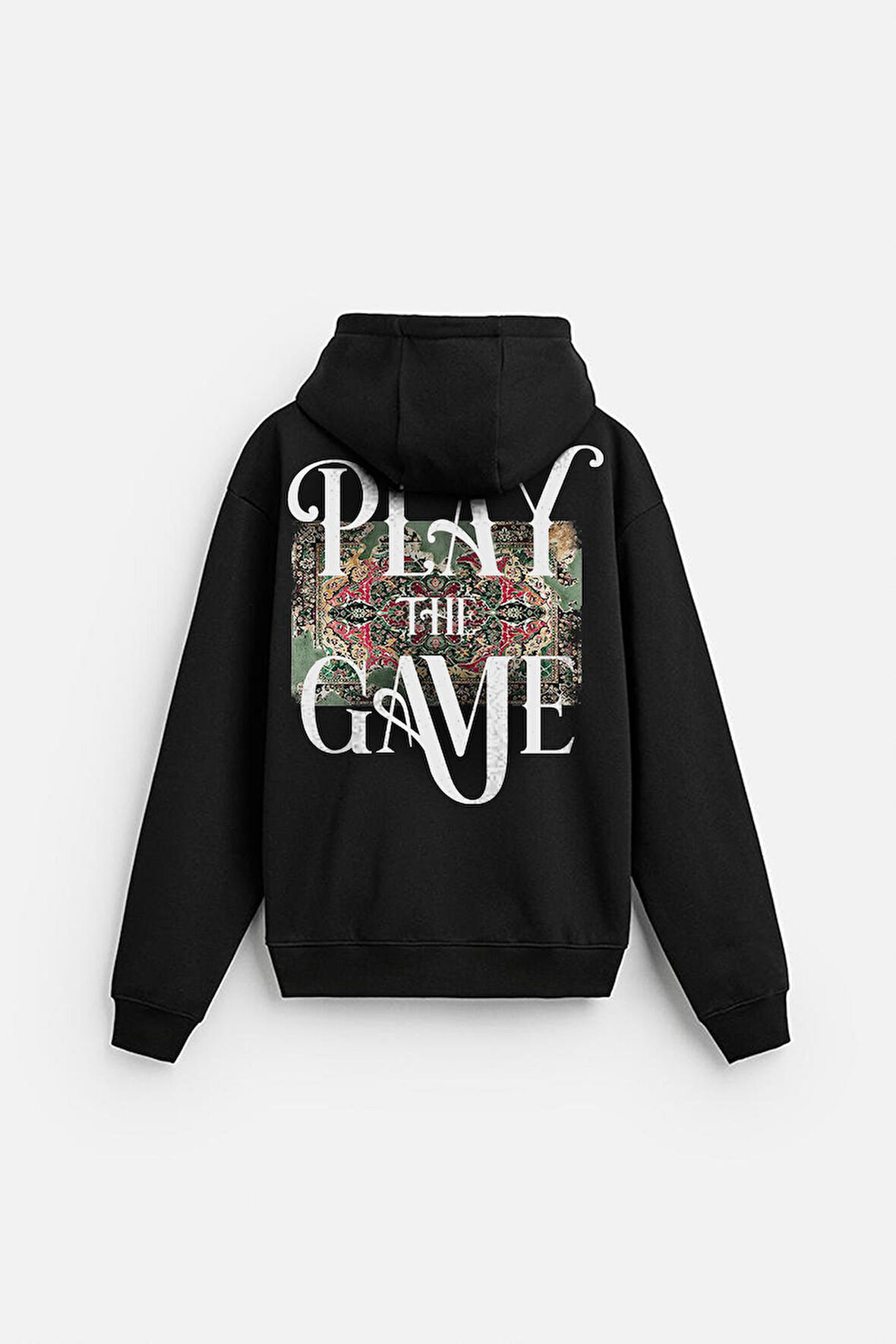 Kapuşonlu Play The Game Baskılı Unisex Hoodie