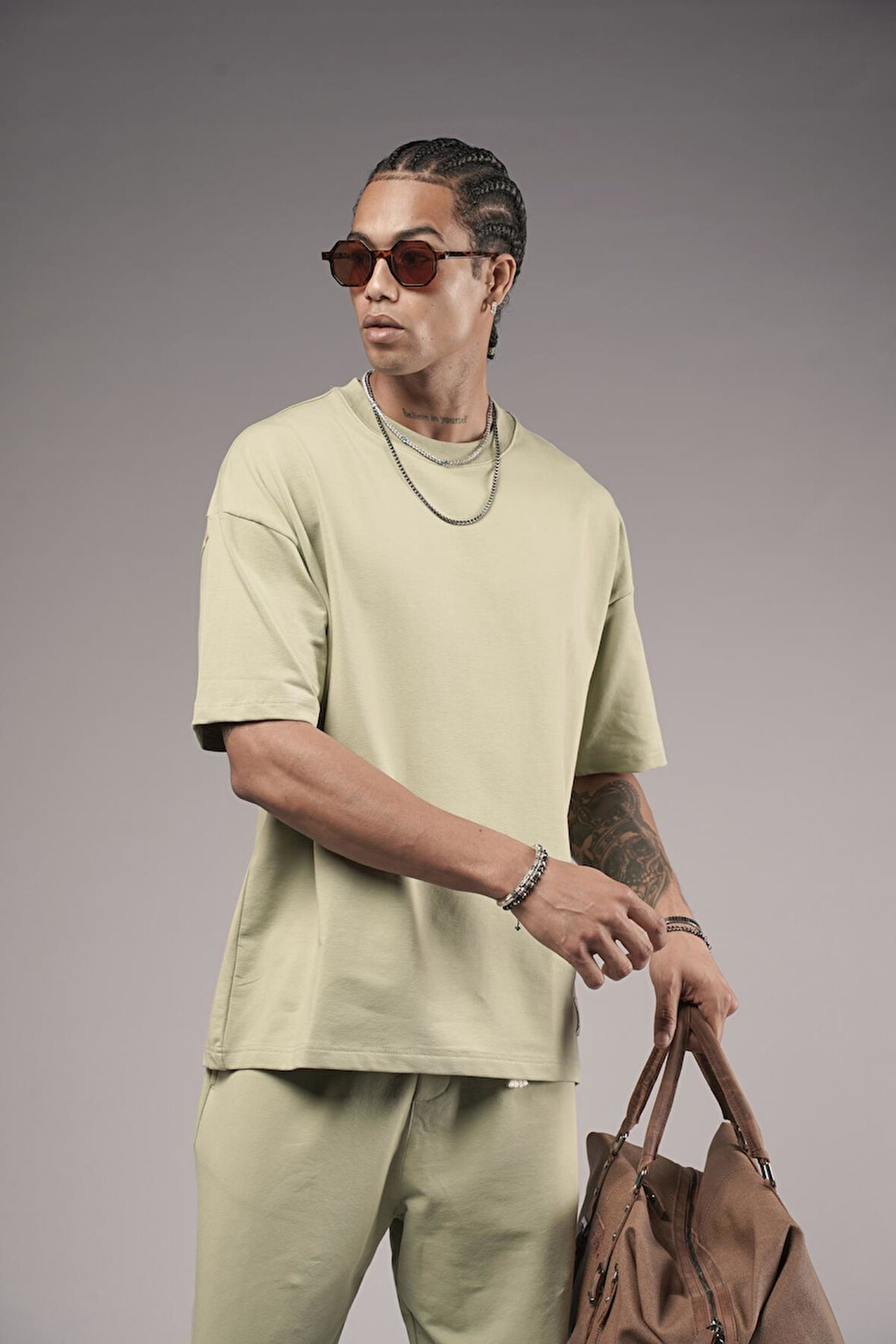 Oversize Kalıp Düz Alt Üst Takım