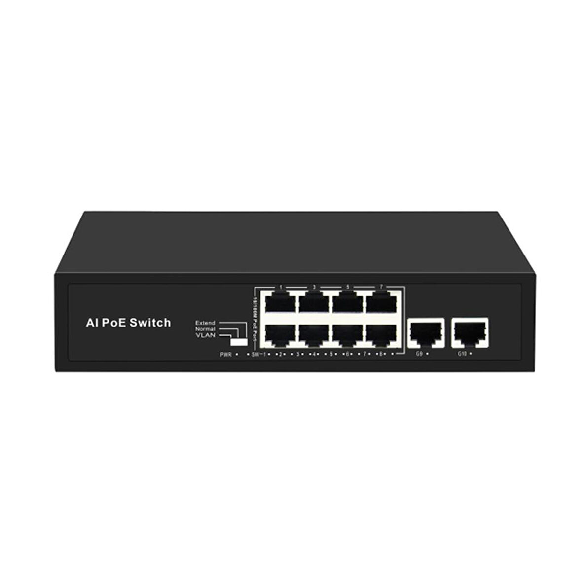 8 Port 10/100 +2 10/100 Uplink Poe Switch