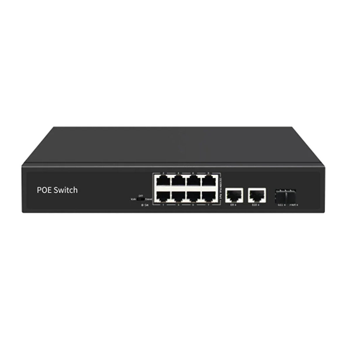 8 Port 10/100 +2 Gigabit Uplink +1 Sfp Poe Switch