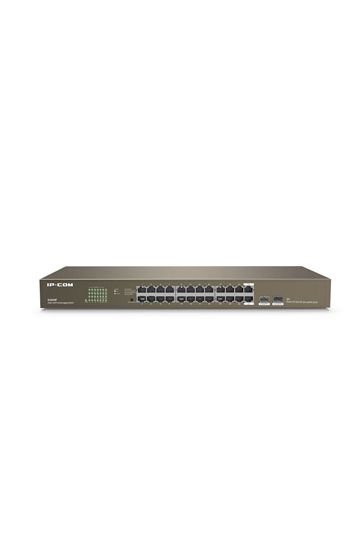 IP-COM G1024F - 24-Ports Gigabit Unmanagement Switch W 2 SFP Ports