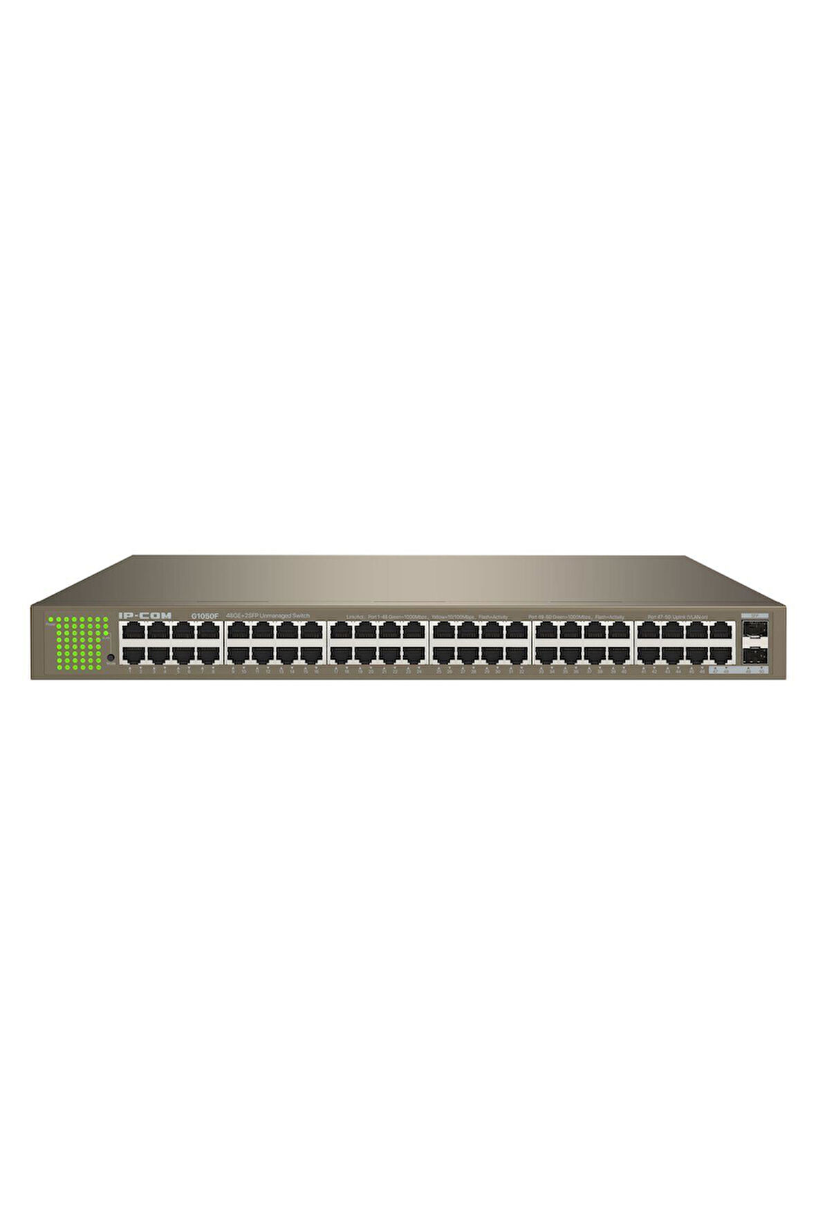 IP-COM - G1050F Unmanaged,48Ge+2Sfp Ports Gigabit Switch,19' Rack Mountable
