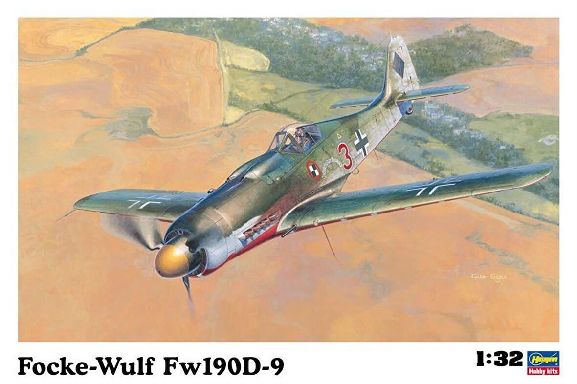 Hasegawa ST19 8069 1/32 Ölçek, Focke-Wulf Fw190D-9, Savaş Uçağı Plastik Model Kiti