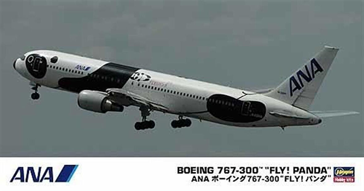 Hasegawa 10682 1/200 Ölçek, Boeing 767-300 ANA Fly Panda Yolcu Uçağı Plastik Model Kiti