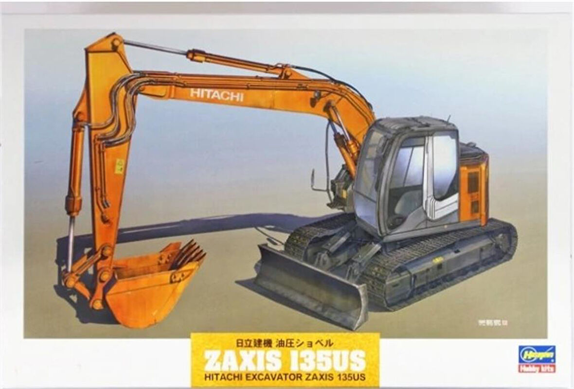 Hasegawa WM01 66001 1/35 Ölçek, Hitachi ZAXIS135US Ekskavatör Plastik Model Kiti