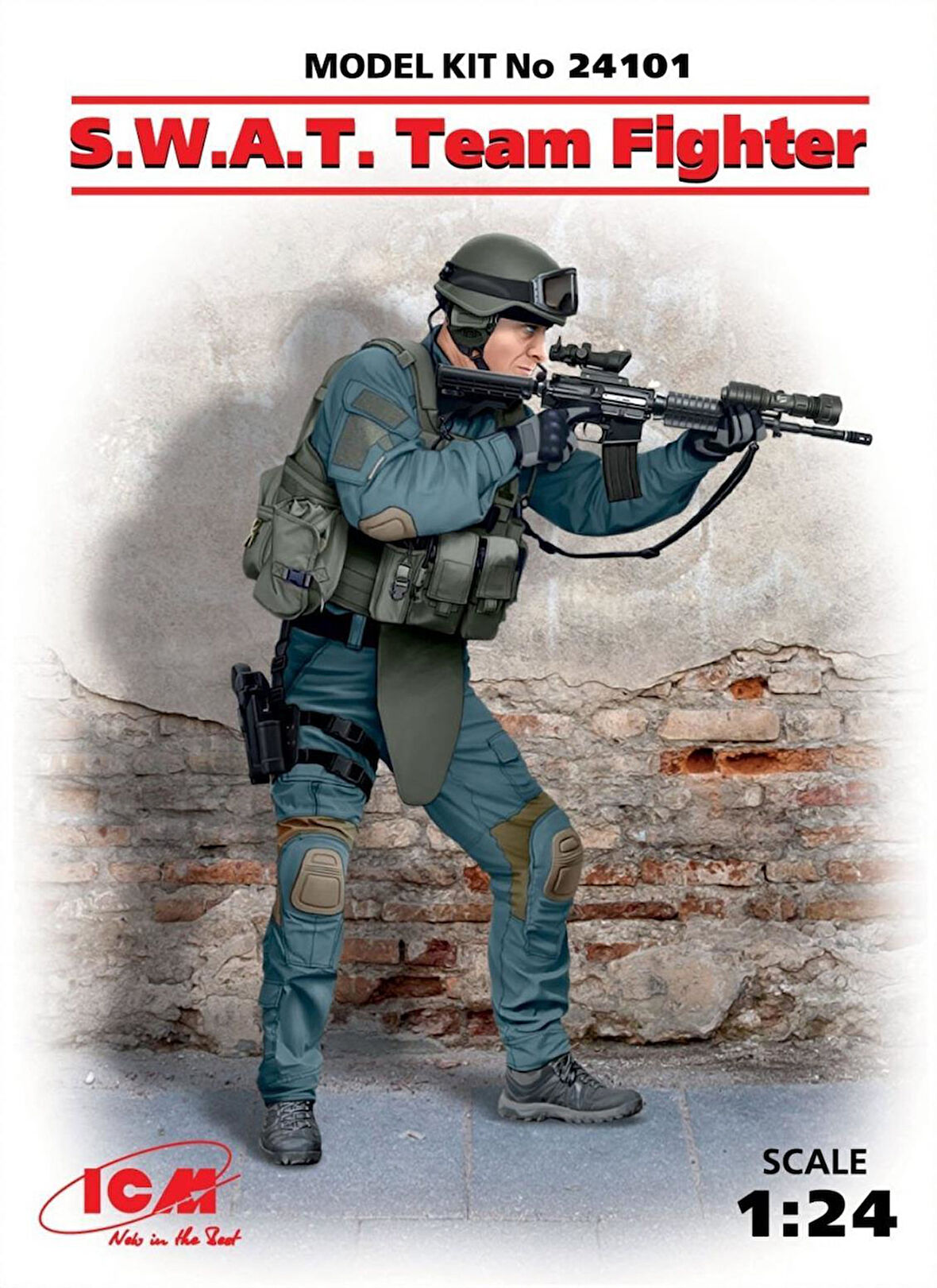 ICM 24101 1/24 Ölçek, S.W.A.T. Team Fighter