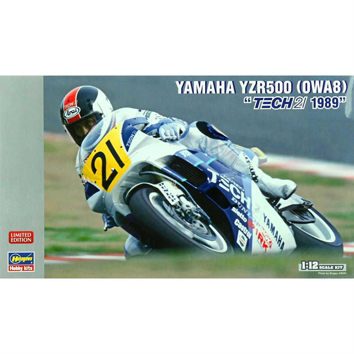 Hasegawa 21708 1/12 Ölçek, Yamaha YZR500 1989 (Limited Edition) Motosiklet Plastik Model Kiti