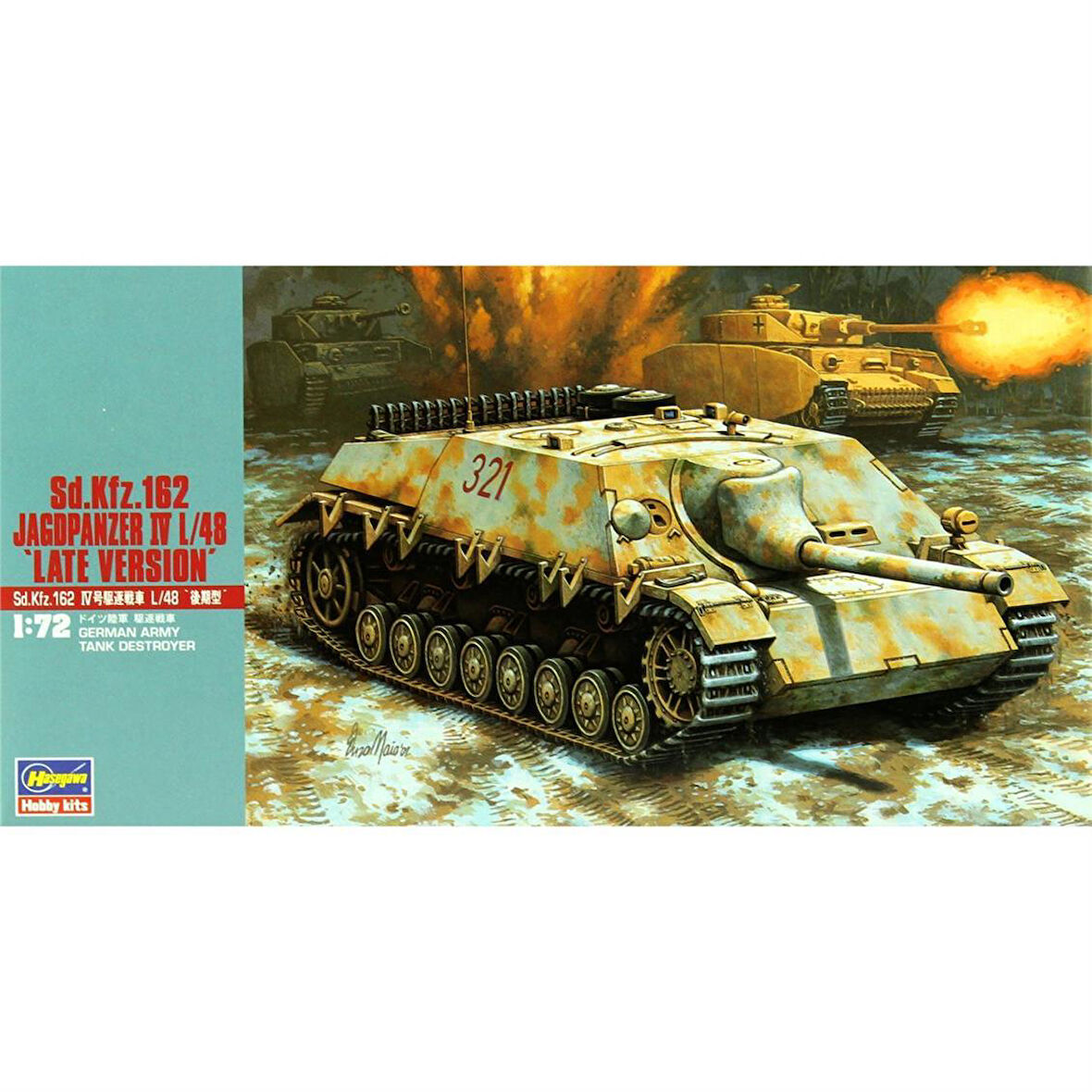Hasegawa MT51 31151 1/72 Ölçek, Jagdpanzer IV Tanksavar (Late) Plastik Model Kiti