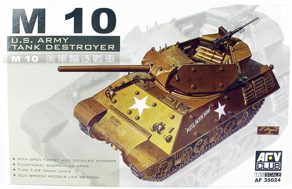 AFV Club AF35024 1/35 Ölçek, M10 Tank Vurucu, Plastik Model kiti