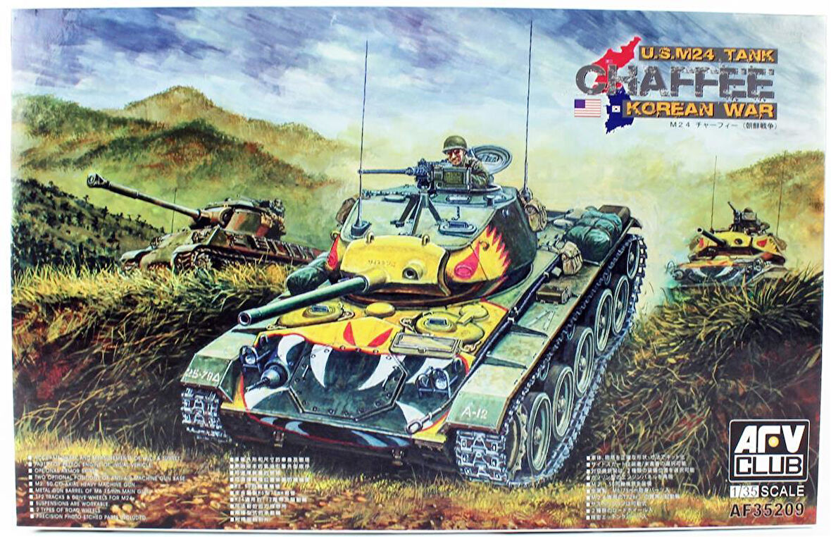 AFV Club AF35209 1/35 Ölçek, M24 Chaffee (Korea Savaşı) Tankı, Plastik Model kiti