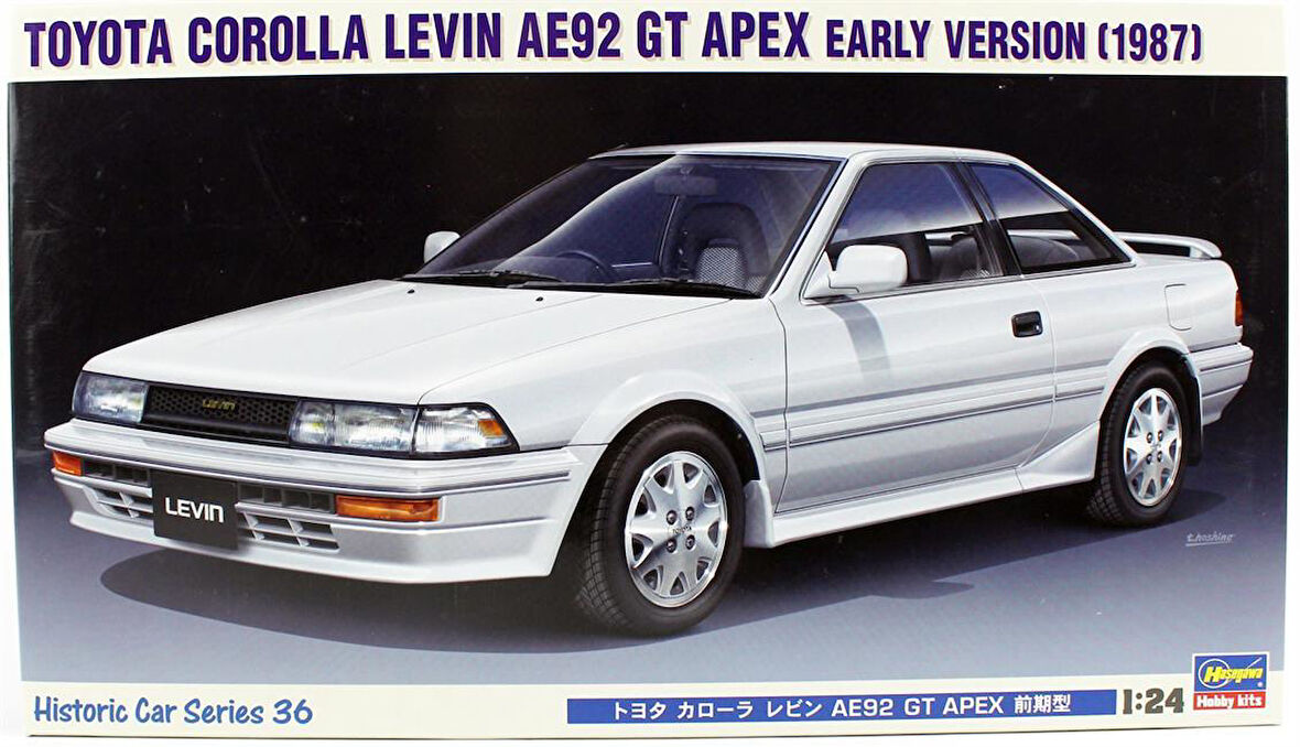 Hasegawa HC36 21136 1/24 Ölçek, Toyota Corolla Nevin AE92 Apex 1987, Otomobil Plastik Model Kiti
