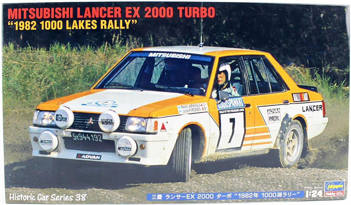 Hasegawa HC38 21138 1/24 Ölçek, Mitsubishi Lancer EX 2000 Turbo (1982 1000 Lakes Rally), Yarış Aracı Plastik Model Kiti
