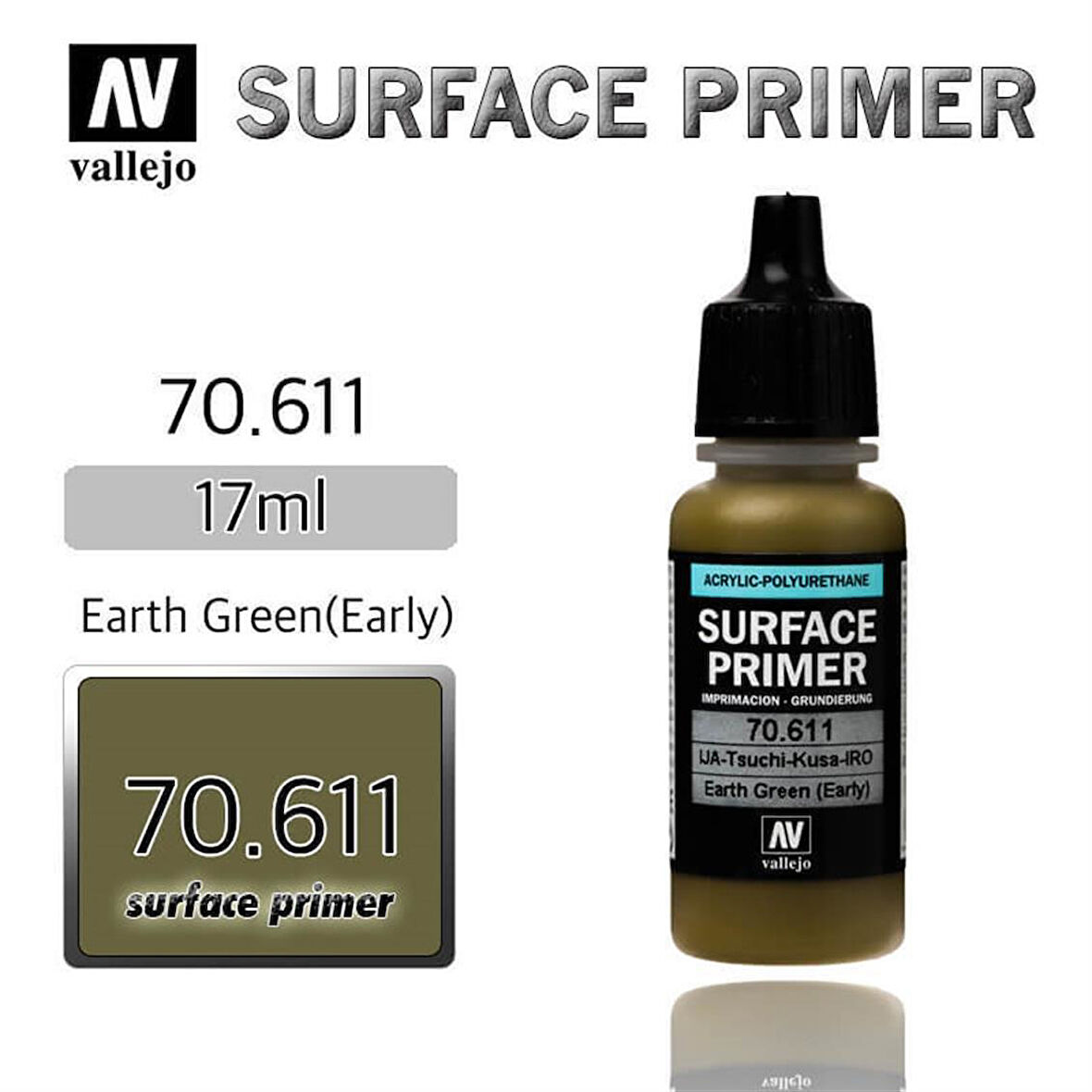 Vallejo 70611 18 ml. IJA Tsuchi Kusa Iro Earth Gr, Astar Model Boyası