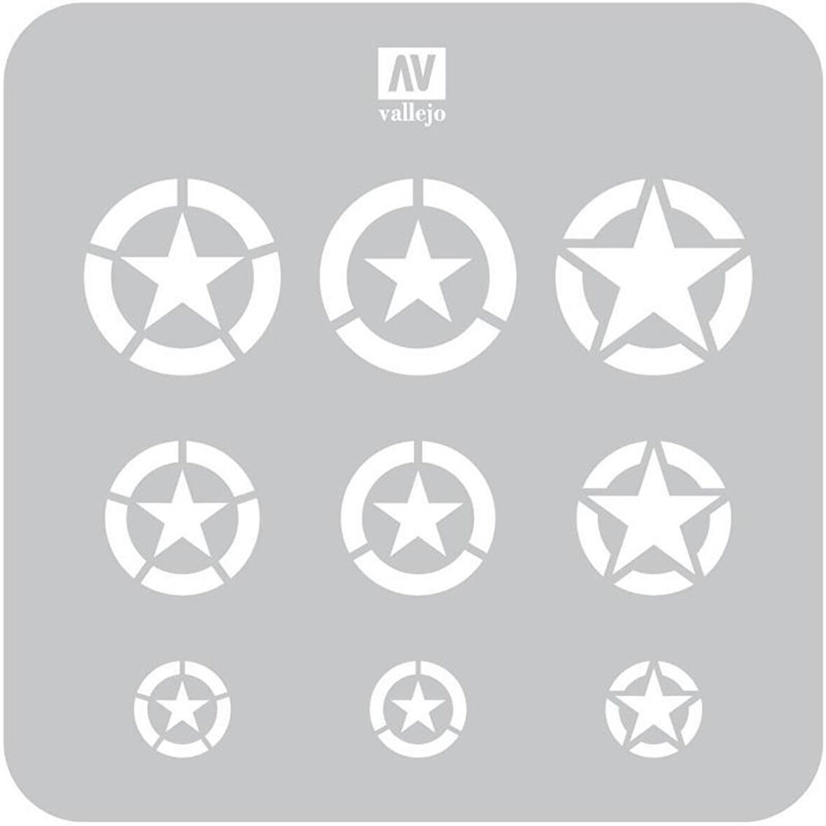 Vallejo ST-AIR004 1/72-1/48-1/32 USAF Şemaları Esnek Boya Şablonu