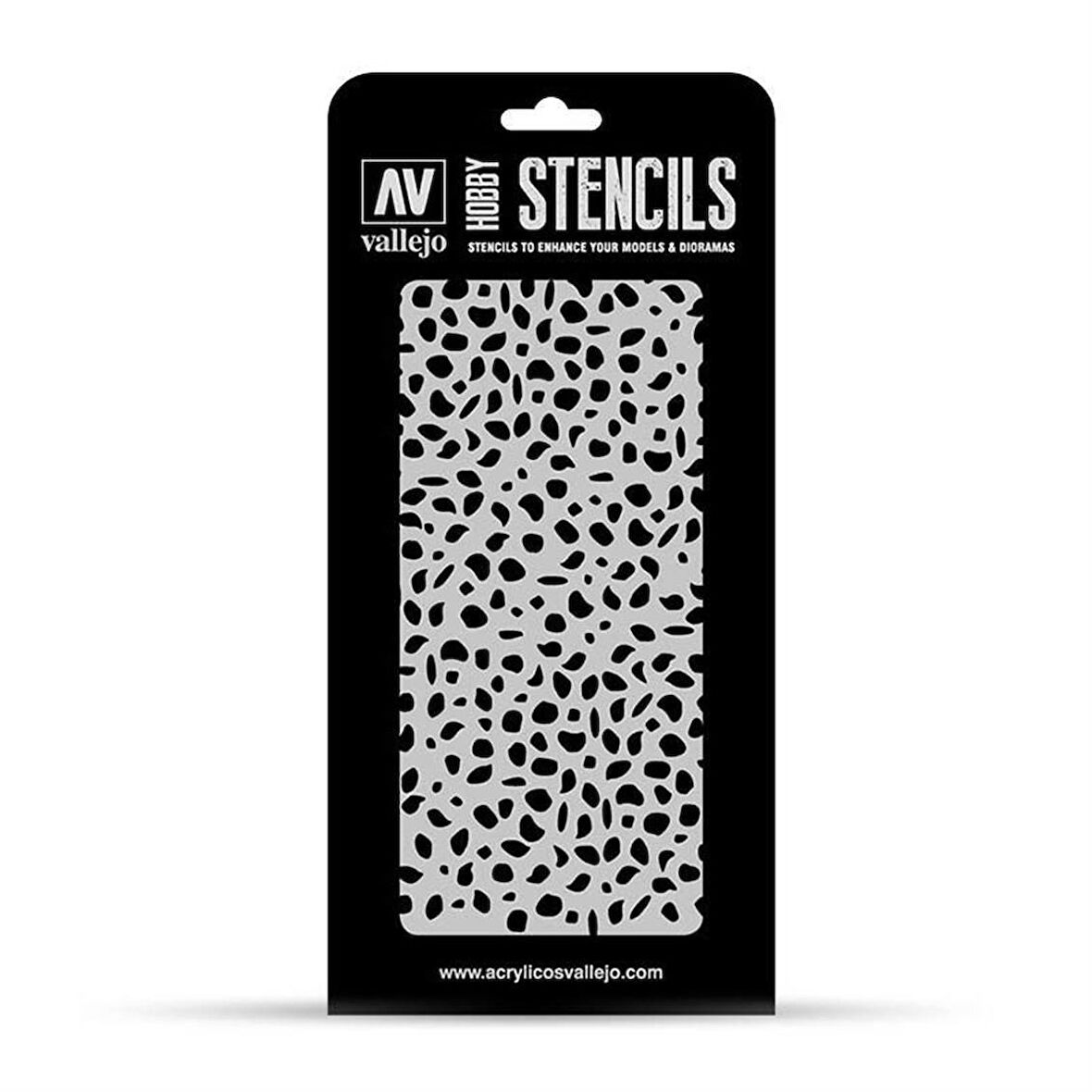 Vallejo ST-CAM002 1/32 Luftwaffe WW II Noktalı Kamuflaj Şemalı Esnek Boya Şablonu