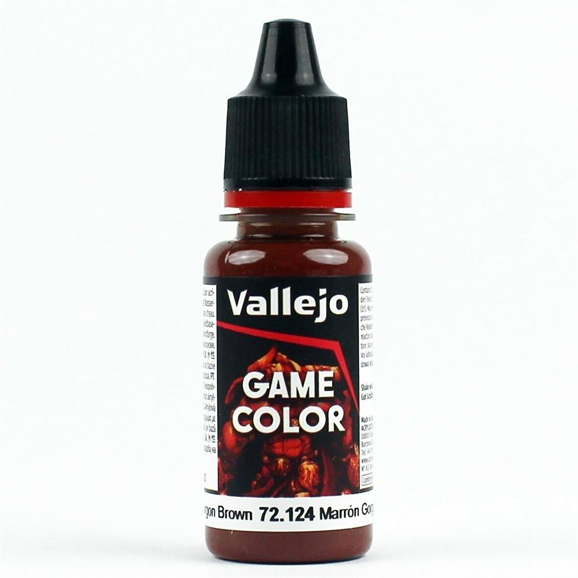 Vallejo 72124 18 ml. Gorgon Brown, Game Color Serisi Model Boyası