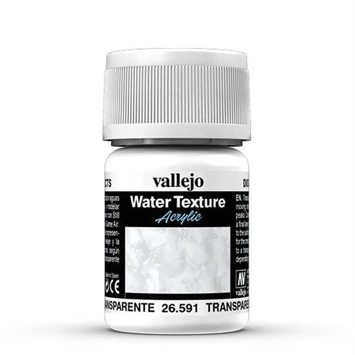Vallejo 26591 30 ml. Transparent Water, Diorama Su Dokusu Yapma Boyası