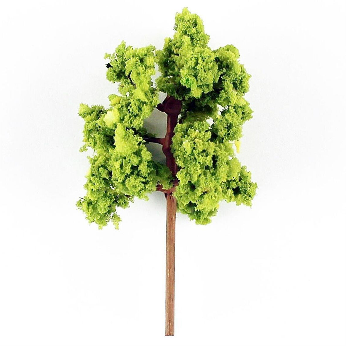 Hobbytime 5 Cm. Yuvarlak Formlu Bahar Yeşili Ağacı Modeli, 5 Adet