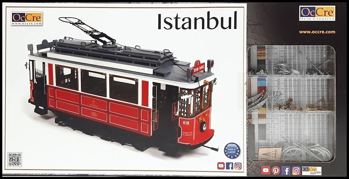 Occre 53010 1/24 Ölçek, Istanbul Tramwayı Ahşap Model Kiti