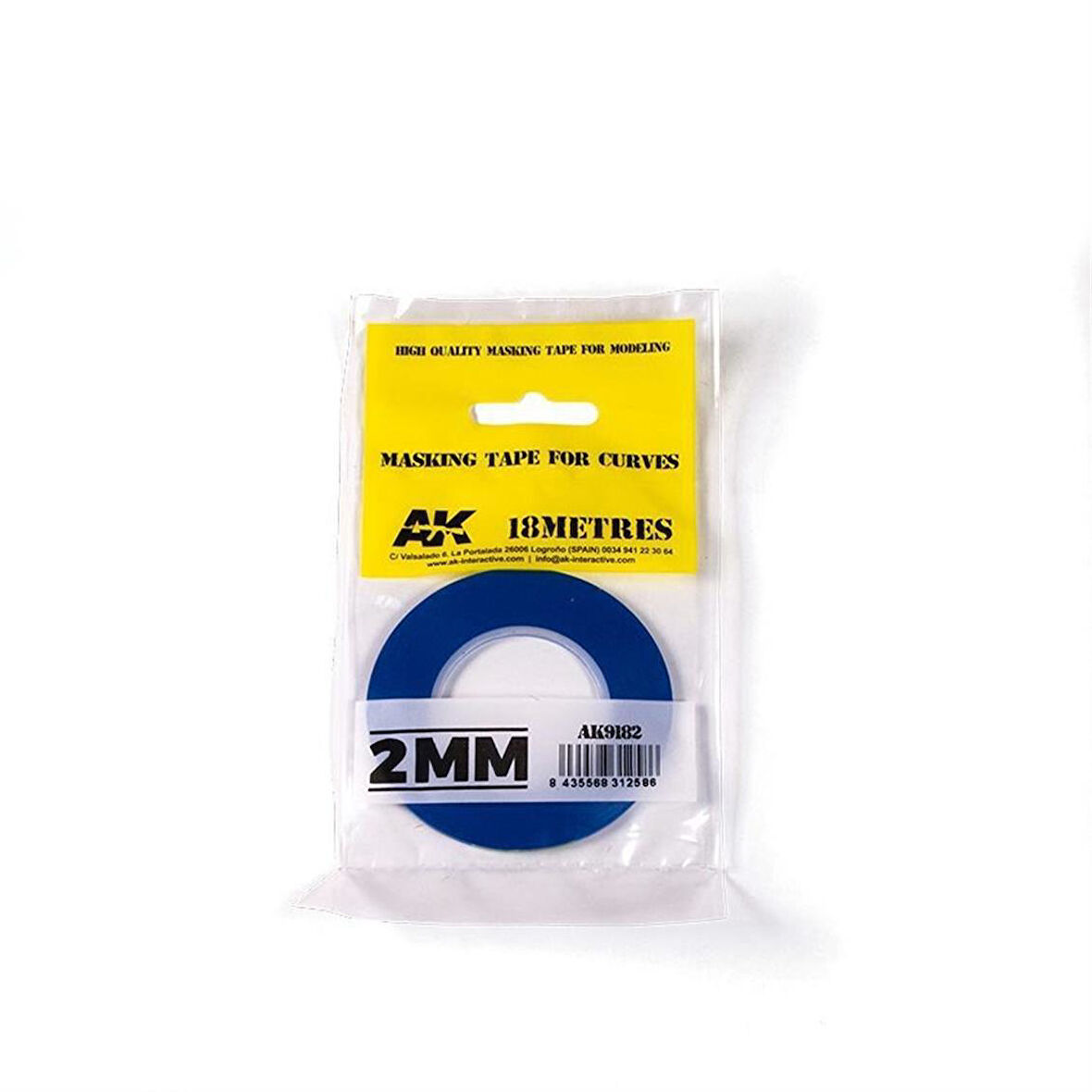 AK 9182 2mm.x18 Metre Flexible Maskeleme Bandı