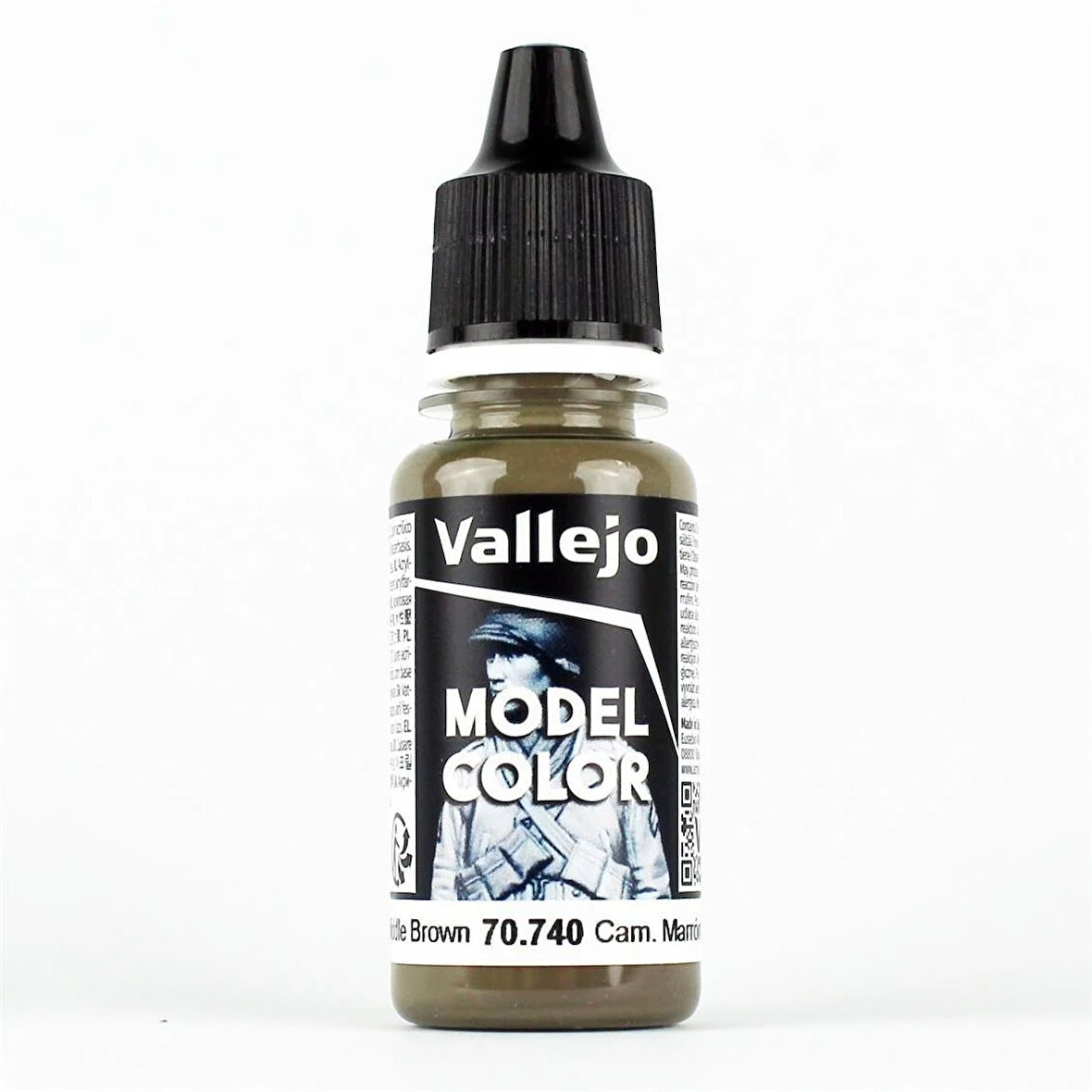 Vallejo 70740 18 ml. (117) Cam. Middle Brown, Model Color Serisi Model Boyası