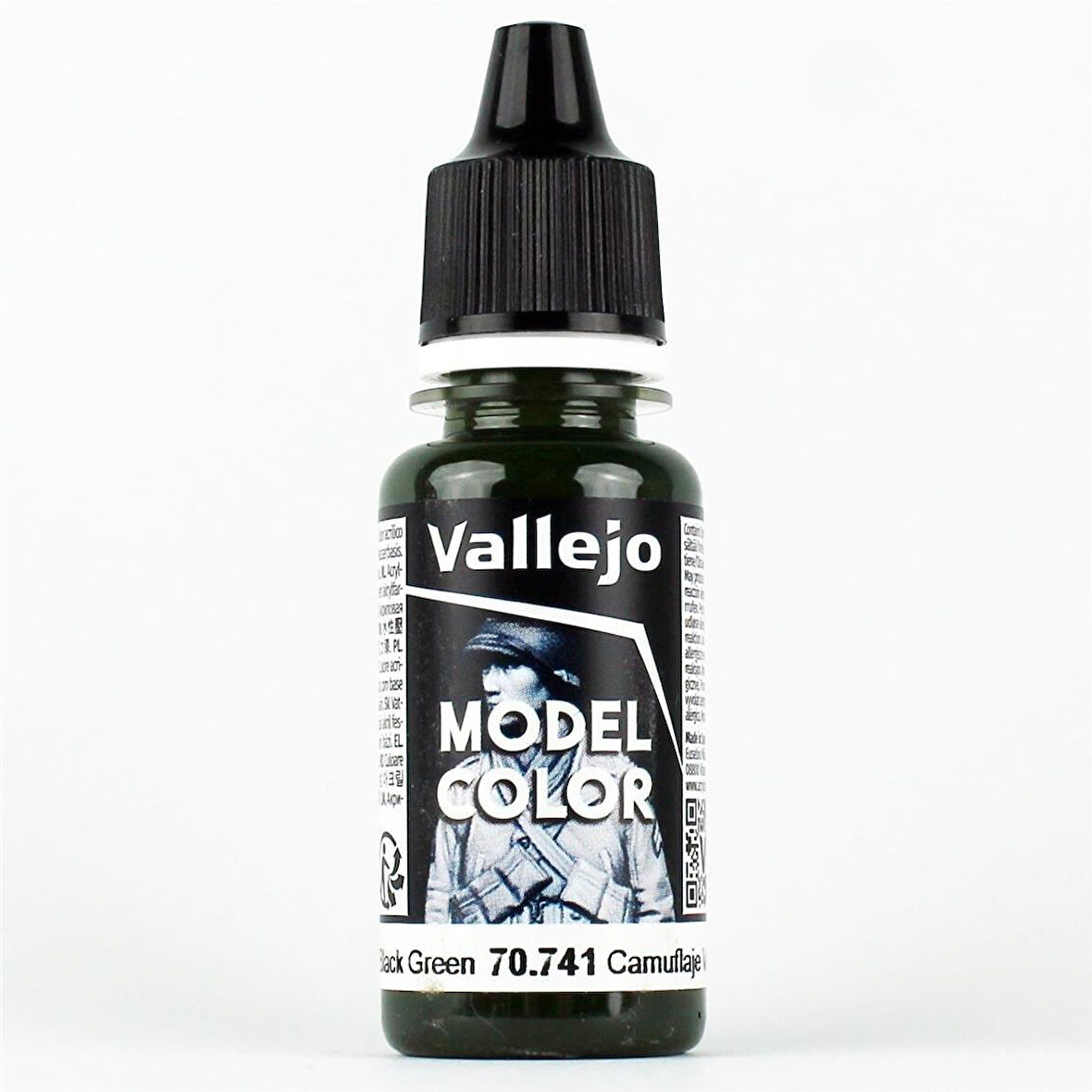 Vallejo 70741 18 ml. (109) Cam. Black Green, Model Color Serisi Model Boyası