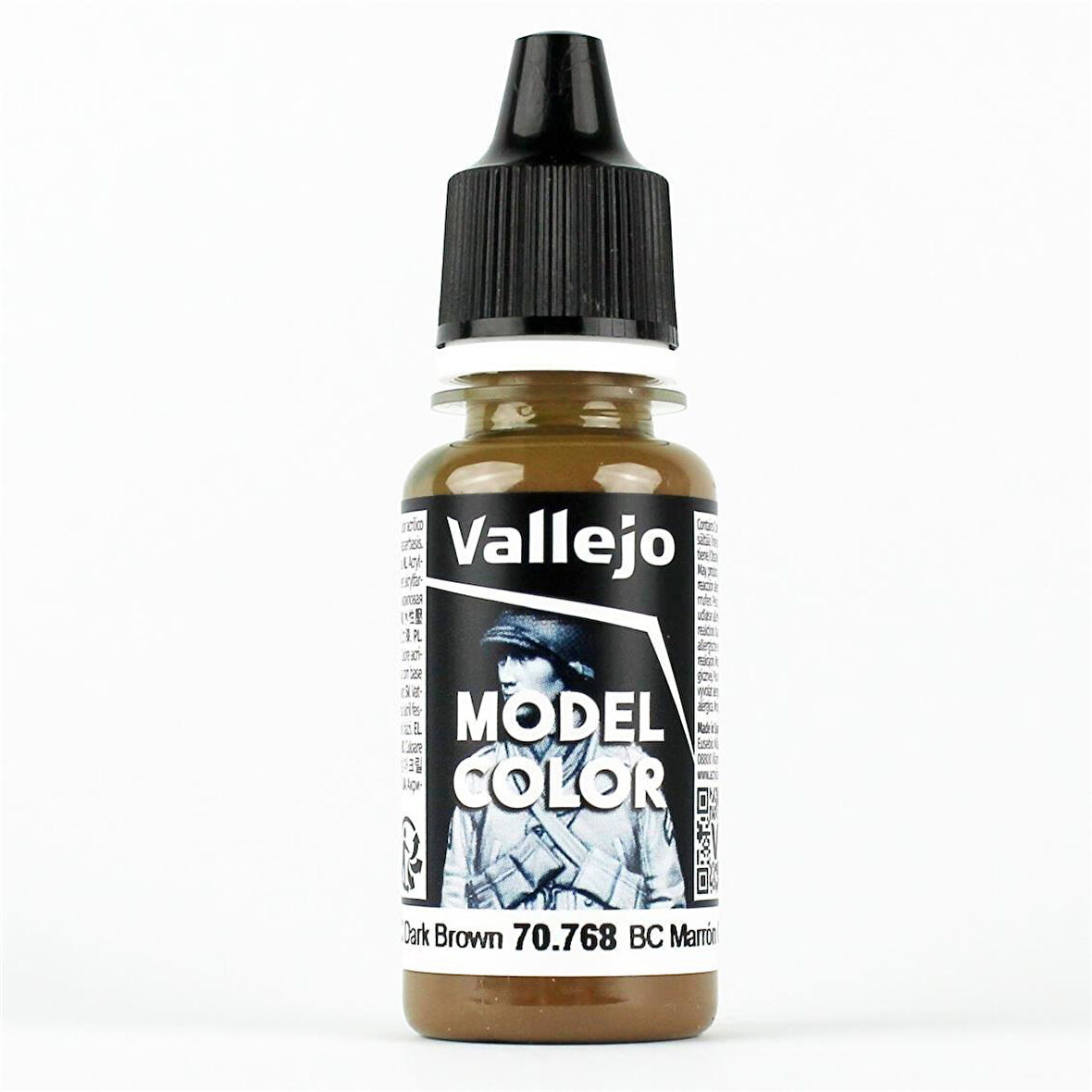 Vallejo 70768 18 ml. (143) BC Dark Brown, Model Color Serisi Model Boyası