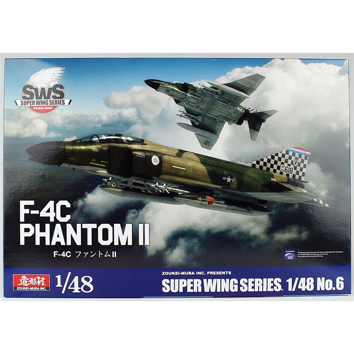 SWS 48-06 1/48 Ölçek, F-4C Phantom II Savaş Uçağı, Plastik Model kiti