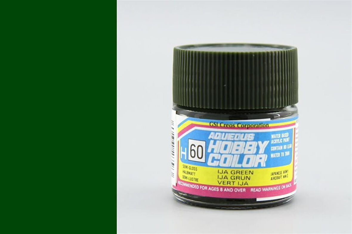 Mr.Hobby H-060 10 ml. IJA Green, Aqueous Serisi Model Boyası