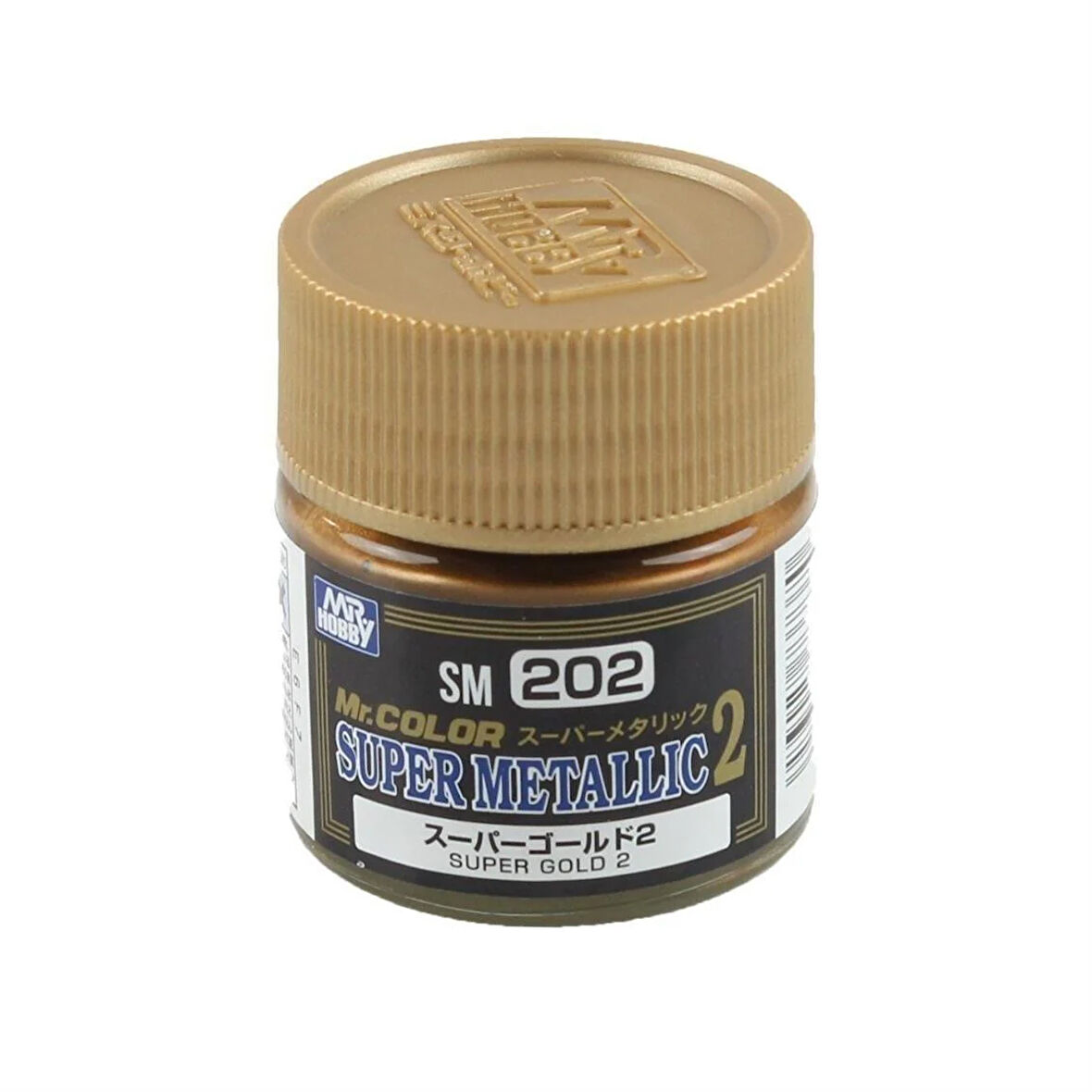 Mr.Hobby SM-202 10 ml. Super Gold, Metallic Colors-II Serisi Model Boyası
