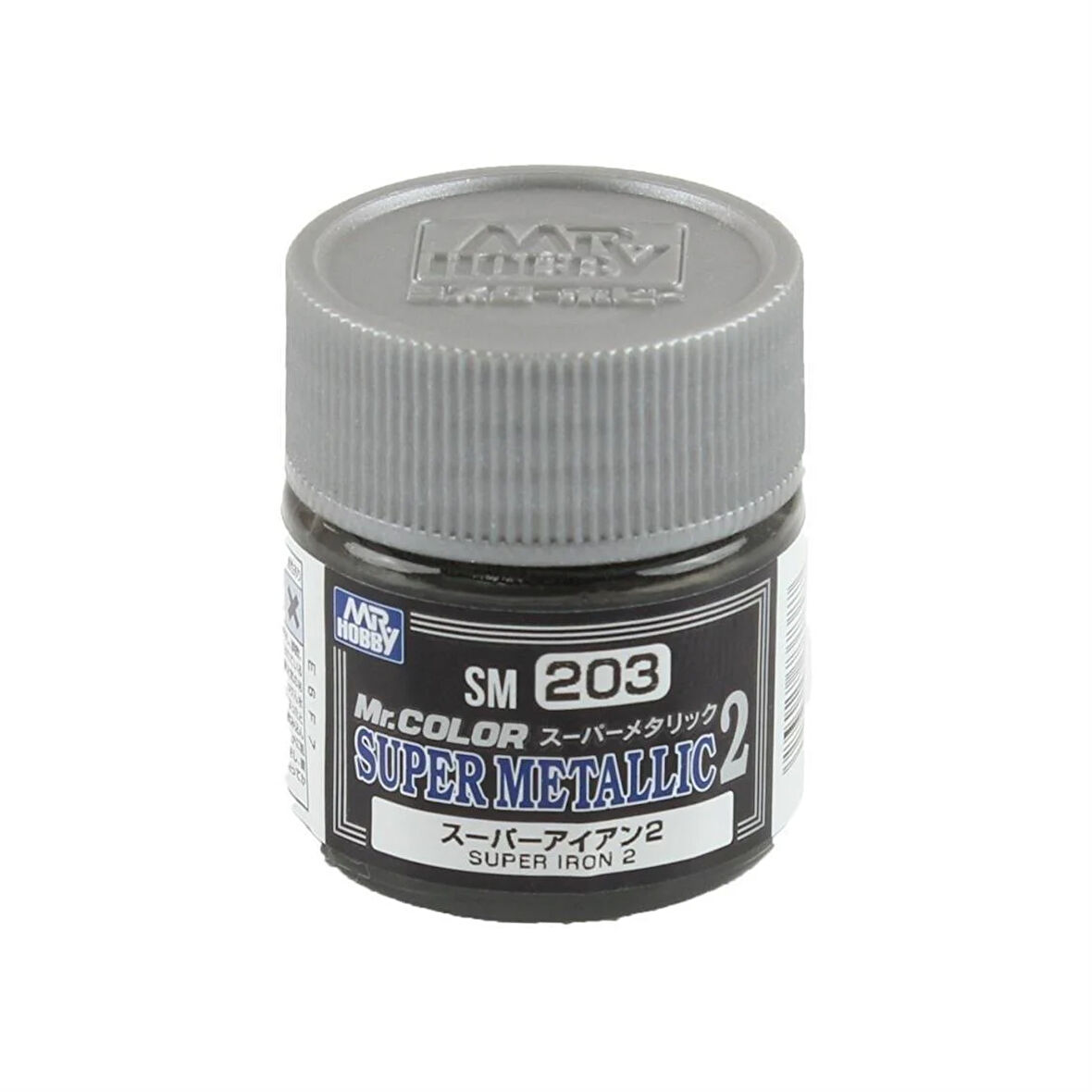 Mr.Hobby SM-203 10 ml. Super Iron, Metallic Colors-II Serisi Model Boyası
