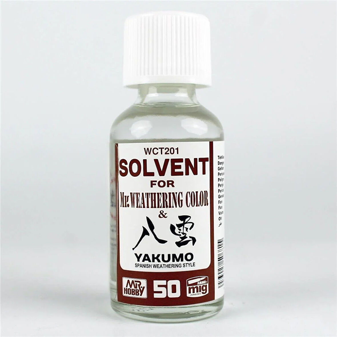 Mr.Hobby WCT-201 50 ml. Eskitme Model Boyaları için Tiner