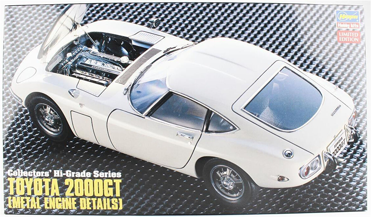 Hasegawa CH47 51047 1/24 Ölçek, Toyota 2000GT (Metal Motor Detaylı), Otomobil Plastik Model Kiti