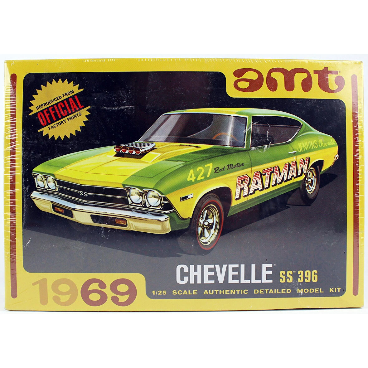 AMT1138 1/25 Ölçek, 1969 Chevy Chevelle Hardtop Otomobil Plastik Model Kiti
