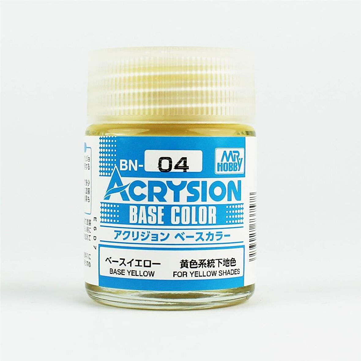 Mr.Hobby BN-04 18 ml. Base Yellow, Acrysion Serisi Model Boyası