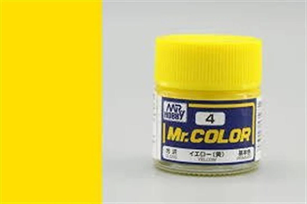Mr.Hobby C-004 10 ml. Yellow, Mr.Color Serisi Model Boyası
