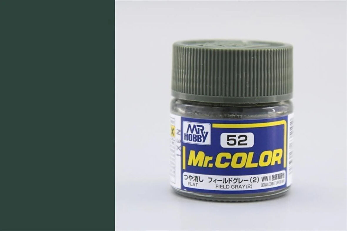 Mr.Hobby C-052 10 ml. Field Gray (2), Mr.Color Serisi Model Boyası