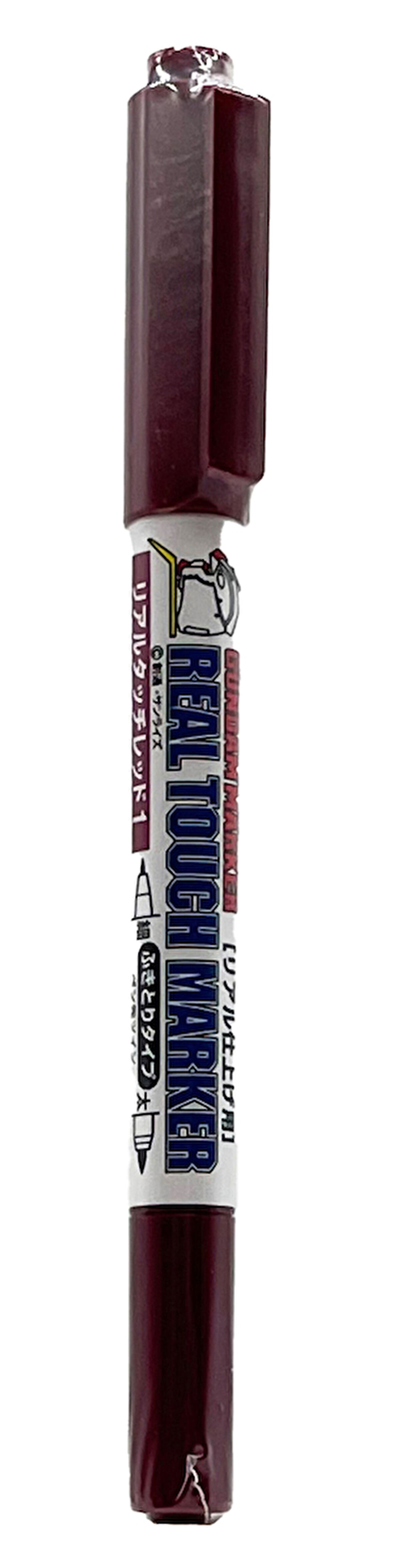 Mr.Hobby GM-404 Real Touch Red 1, İnce ve Kalın uclu Gölgelendirme Marker Kalemi