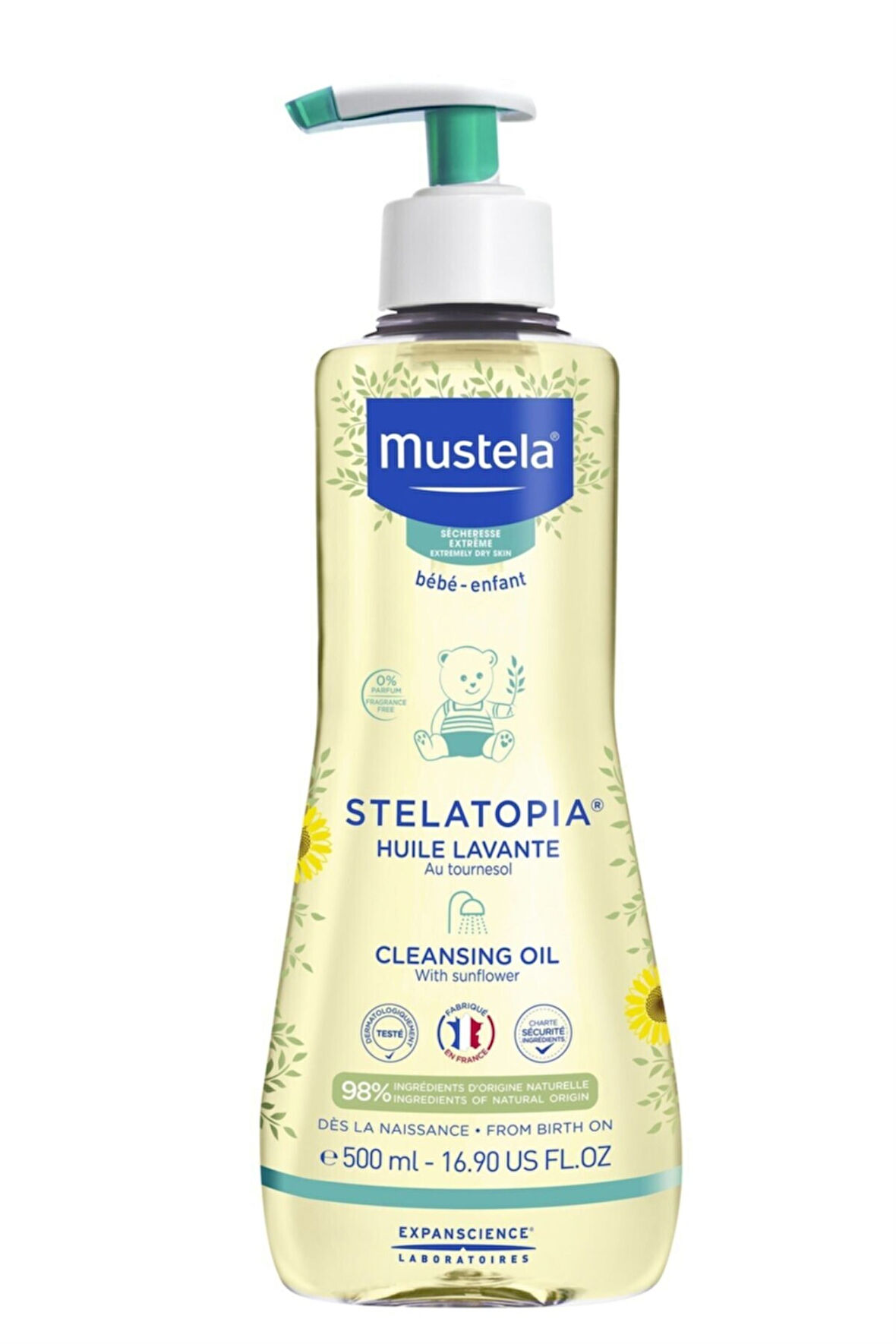 Mustela Stelatopia Huile Lavante Cleansing Oil 500 ml