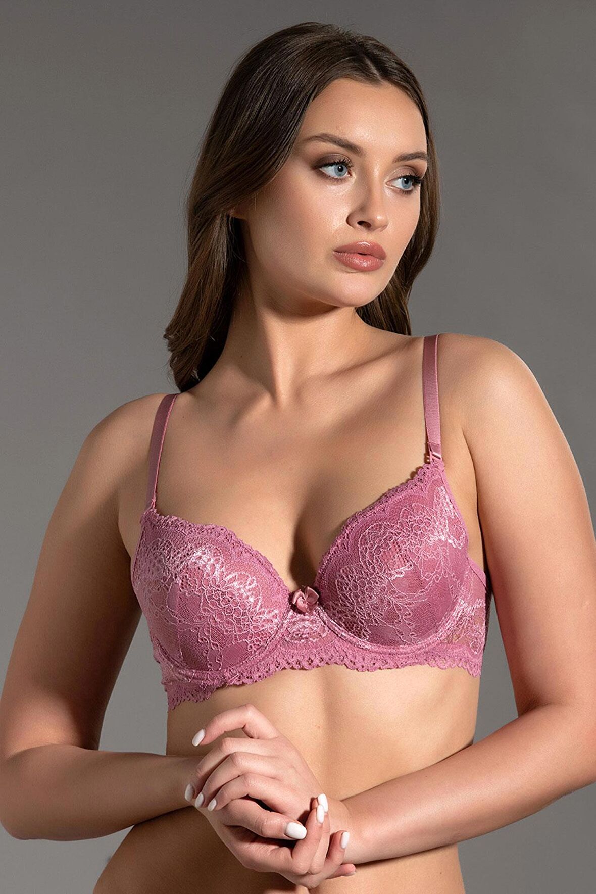 Dantel Tasarım Basic Boş Kap Sütyen | New Bra 1781