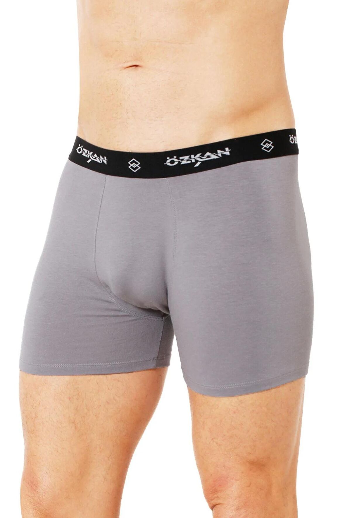 Erkek Modal Boxer Gri | Kompedan K11256 