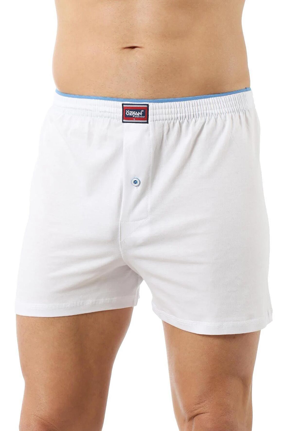 Erkek Şardonlu Boxer Beyaz | Kompedan  K0041