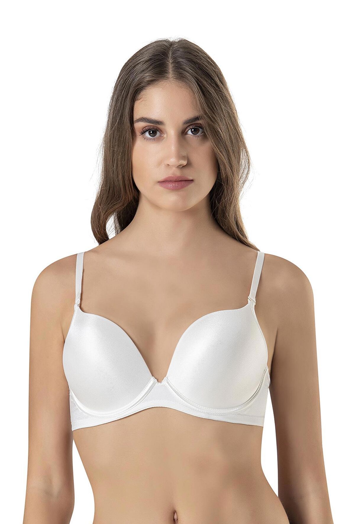 Sütyen Micro Kaplı Sihirli 2 Beden Büyüten Ekru | Le Jardin 7033