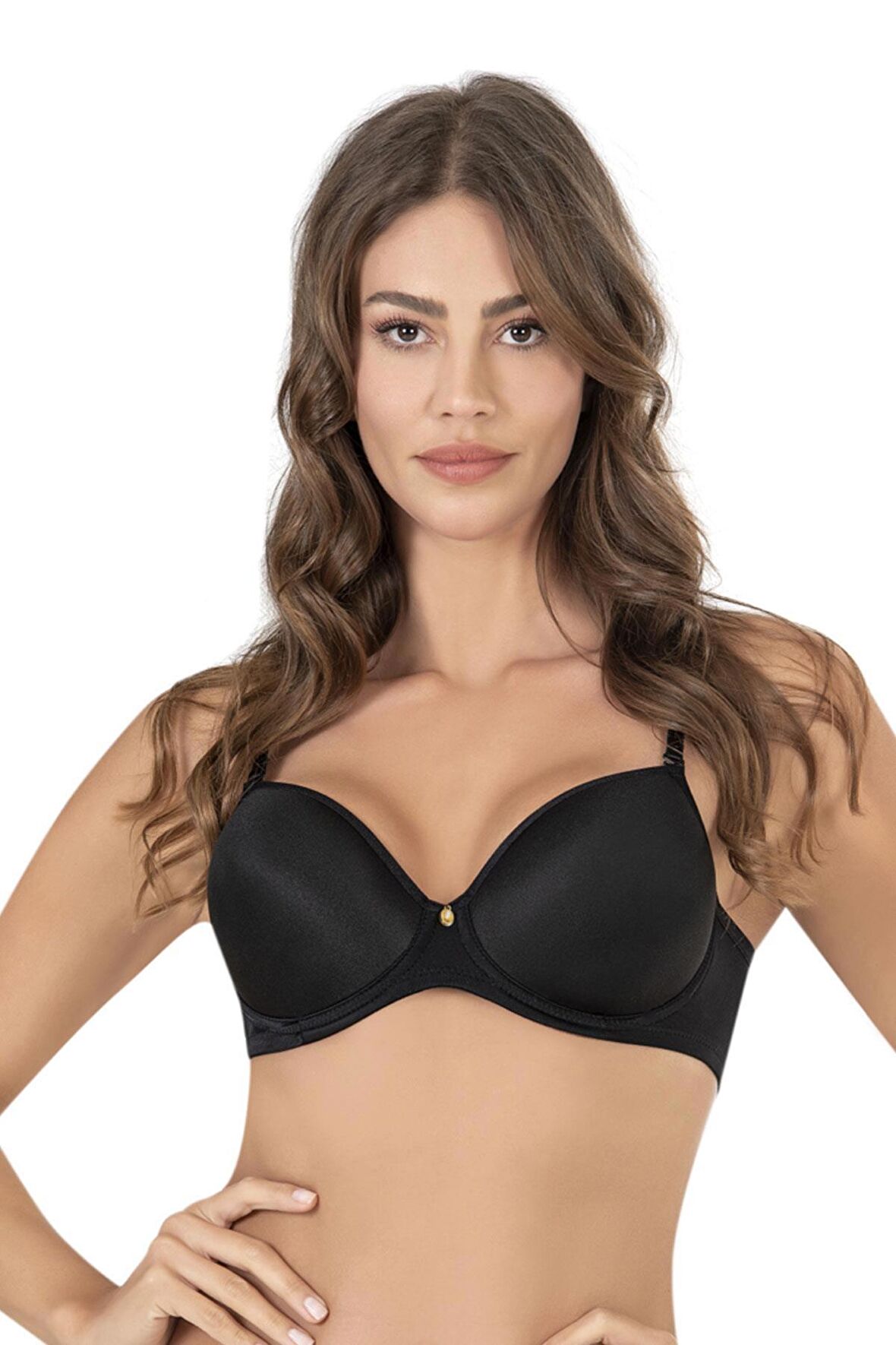 Balenli Felalty Soft Cup Mikro Desteksiz Sütyen | Siyah 9700